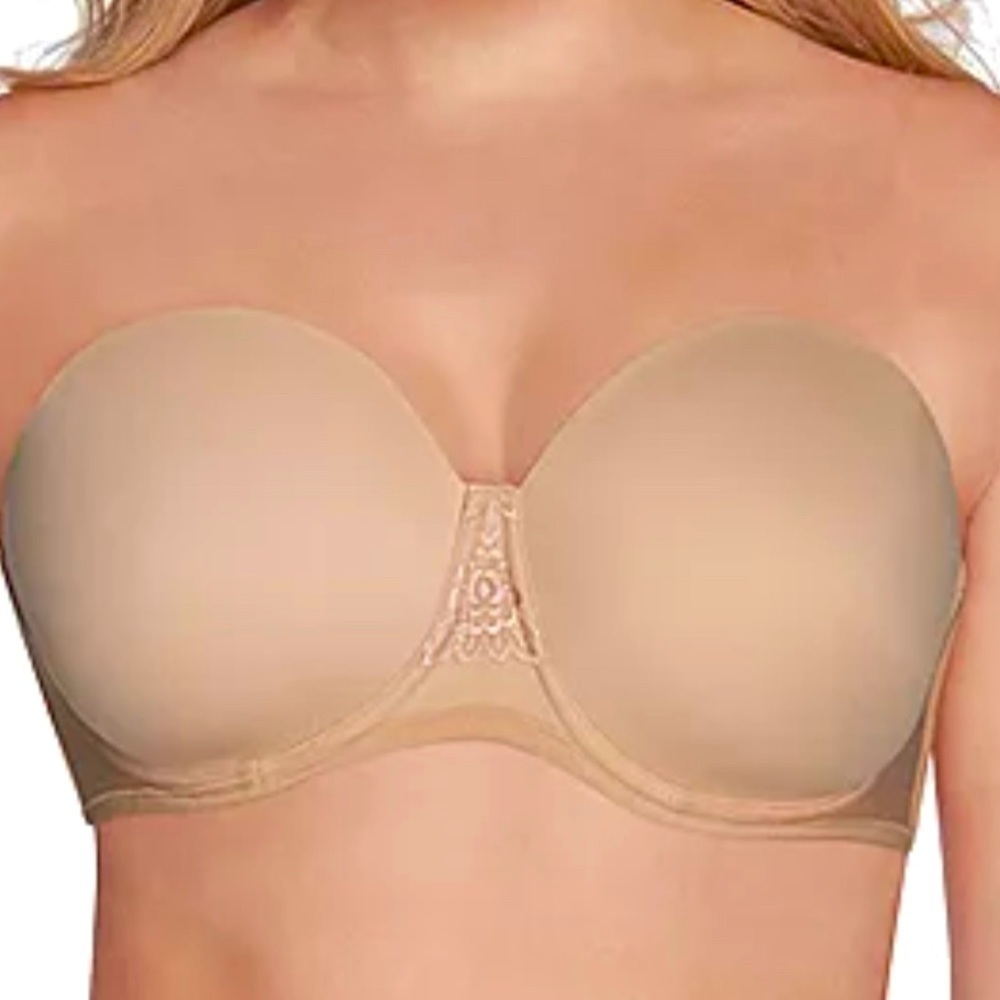 Vanity Fair Women's Beauty Back Smoothing Strapless Bra tan